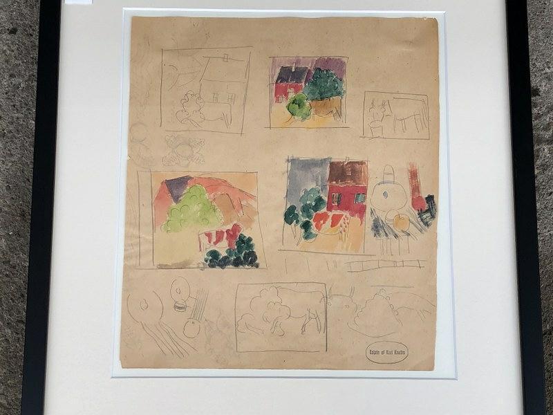 KARL KNATHS DRAWINGS AND WATERCOLOR, POSSIBLY FROM (1 of 3)