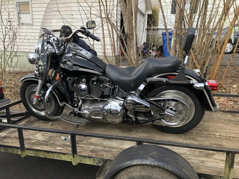 2003 HARLEY DAVIDSON FAT BOY 100 YR. ANNIVERSARY MODEL: 2003 HARLEY DAVIDSON FAT BOY 100 YR. ANNIVERSARY MODEL WELL KEPT, ALWAYS INSIDE, WE ARE SELLING THIS FOR AN ATTORNEY IN KINGSTON, NEW YORK, WHO REPRESENTS THE ESTATE. IT HAS 34,149 MILES, CLEAR TITLE,