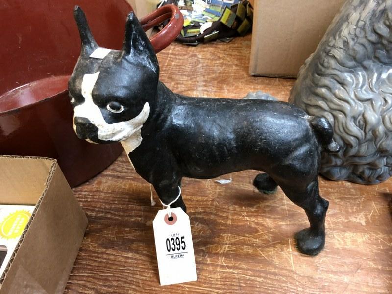 CAST IRON DOG DOORSTOP: CAST IRON DOG DOORSTOP