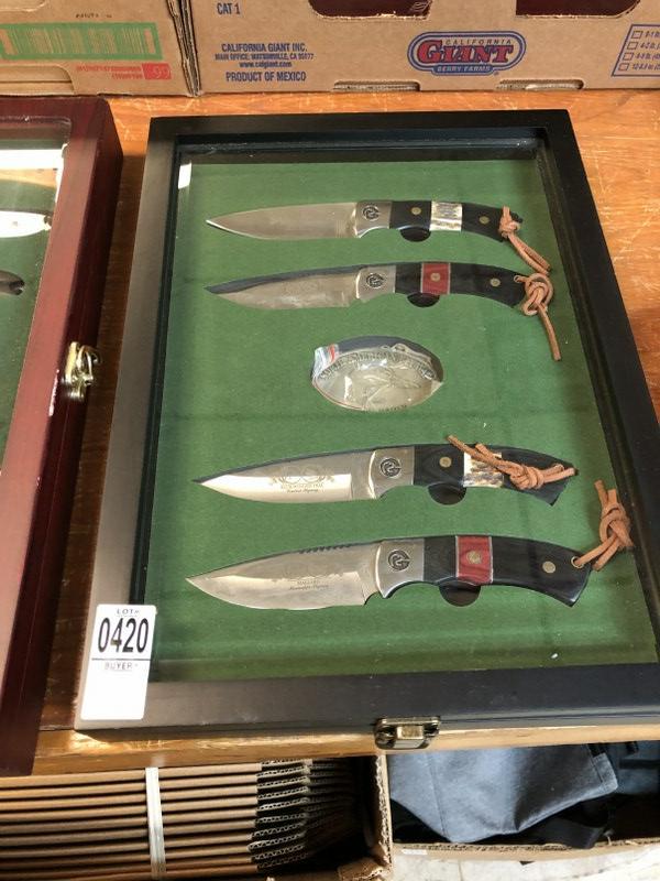 STONE RIVER COLLECTOR KNIVES IN CASE: STONE RIVER COLLECTOR KNIVES IN CASE