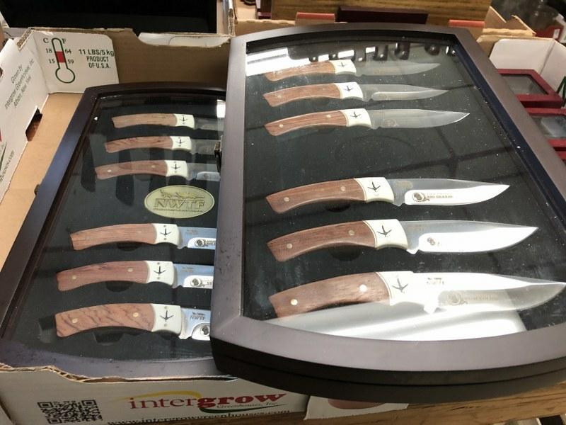 2 NWTF COLLECTOR KNIFE SETS IN CASES: 2 NWTF COLLECTOR KNIFE SETS IN CASES