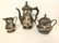 GORHAM 3 PC. STERLING SILVER TEA SET, MONOGRAMMED WITH