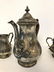 GORHAM 3 PC. STERLING SILVER TEA SET, MONOGRAMMED WITH - 3