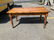 CONTEMPORARY PINE WORK-FARM TABLE WITH ONE DRAWER, FROM