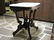 VICTORIAN MARBLE TOP TABLE WITH DECORATIVE URN ON BASE, - 2