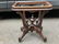 VICTORIAN MARBLE TOP TABLE WITH DECORATIVE URN ON BASE, - 3