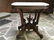 VICTORIAN MARBLE TOP TABLE WITH DECORATIVE URN ON BASE, - 4