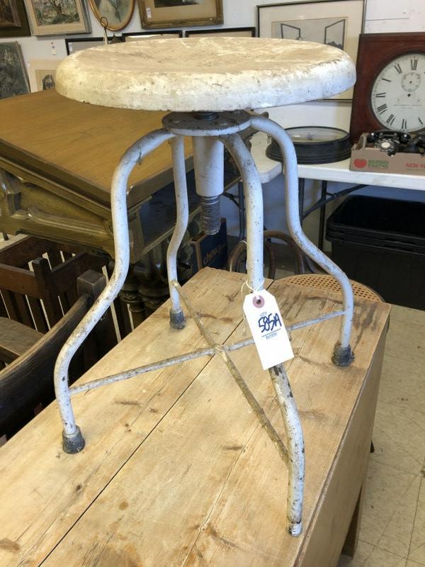 old iron doctor's stool: old iron doctor's stool