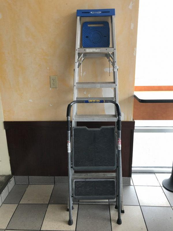 WERNER 6 FOOT ALUMINUM LADDER PLUS STEPSTOOL. THIS: WERNER 6 FOOT ALUMINUM LADDER PLUS STEPSTOOL. THIS LOCATION IS LOCATED AT 575 BROADWAY, KINGSTON, NEW YORK 12401, IT CAN BE PREVIEWED BY APPOINTMENT ONLY (845) 389-1933. ALL ITEMS ARE SOLD IN AS IS CO