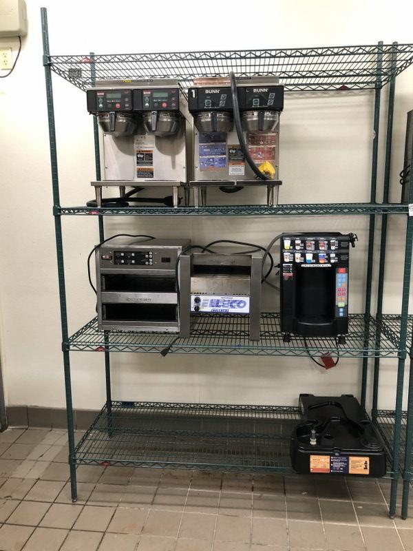 GREEN WIRE SHELVING UNIT, METRO, 4 SHELVES, 59" WIDE BY: GREEN WIRE SHELVING UNIT, METRO, 4 SHELVES, 59" WIDE BY 64" HIGH AND 24" DEEP. UNIT ONLY! NOT CONTENTS ON SHELF. THIS LOCATION IS LOCATED AT 575 BROADWAY, KINGSTON, NEW YORK 12401, IT CAN BE PREVIEWED