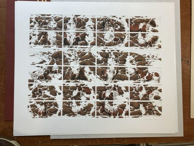 BEV DOOLITTLE SIGNED L E PRINT TITLED HIDE AND SEEK,: BEV DOOLITTLE SIGNED L E PRINT TITLED HIDE AND SEEK, FROM GREENWICH WORKSHOP, IN EXCELLENT CONDITION, FROM ESTATE OF BETTY BALLANTINE OF BALLANTINE PUBLISHING, MEASURES 26.5" X 32.25", IN ORIGINAL SLE