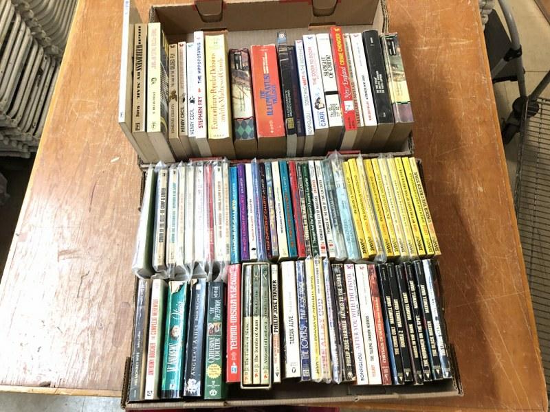LOT OF 70 PLUS PAPERBACKS, SCI FI., FANTASY, SOME COOK: LOT OF 70 PLUS PAPERBACKS, SCI FI., FANTASY, SOME COOK BOOKS, URSULA K LE GUI, CHURCH OF N. SUB GENIUS, ROBERT E HOWARD CONAN, LIN CARTER, D& W PAPERBACKS. FROM ESTATE OF 26TH STREET BOOK DEALER, IN N