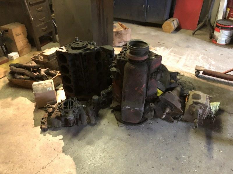 LOT OF OLDER ENGINES & TRANSMISSIONS. THIS IS SOLD: LOT OF OLDER ENGINES & TRANSMISSIONS. THIS IS SOLD ONSITE, AT ESTATE IN KINGSTON, N.Y. TO PREVIEW, THIS TUESDAY THROUGH THURSDAY FROM 9AM - 3 PM, SOMEONE WILL BE THERE, 616 CREEKSIDE ROAD, KINGSTON, N