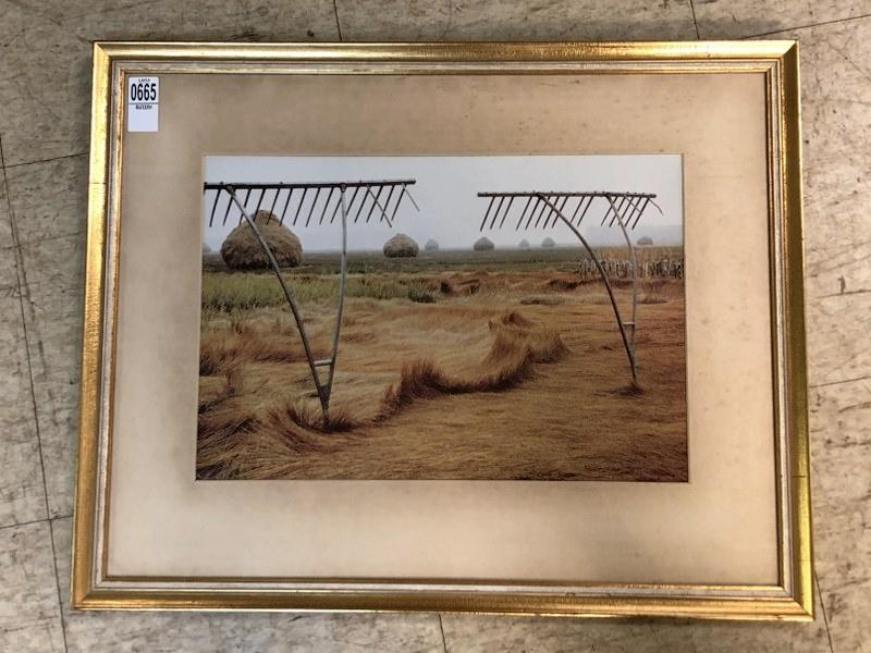 ANDREAS FEININGER (1906-1999 ) PHOTOGRAPH ( NEW: ANDREAS FEININGER (1906-1999 ) PHOTOGRAPH ( NEW ENGLAND'S WILD SALT HAY 100/42 DYE TRANSFER ). NICELY FRAMED, WITH LINEN MATTING. PHOTOGRAPH MEASURES 11" X 16", FRAME SIZE 19" X 23.5". FROM EVELYNE DA