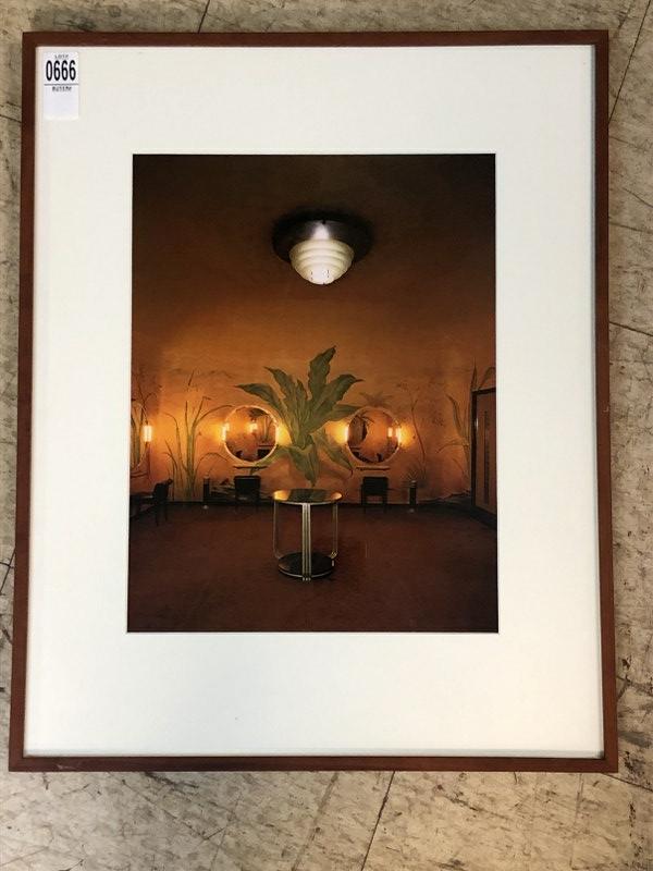 EVELYN HOFER (1922-2009) 1978 PHOTOGRAPH RADIO CITY: EVELYN HOFER (1922-2009) 1978 PHOTOGRAPH RADIO CITY MUSIC HALL, LADIES ROOM. INSCRIBED ON BACK TO EVELYNE DAITZ, NICELY FRAMED AND MATTED. PHOTOGRAPH MEASURES 13.5" X 10". FROM EVELYNE DAITZ ESTATE - 