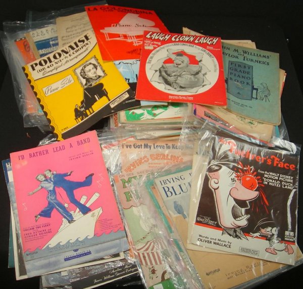 BIG BOX OF MISC OLDER SHEET MUSIC: BIG BOX OF MISC OLDER SHEET MUSIC