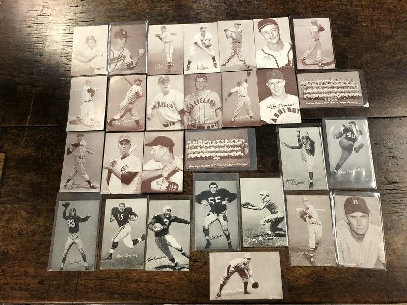 (28) OLD BASEBALL & FOOTBALL MUTOSCOPE CARDS, SOME IN (1 of 7)