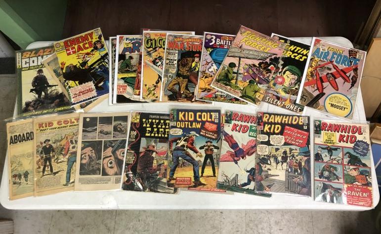 17 SILVER AGE WAR & WESTERN COMICS RAWHIDE KID MORE. (1 of 2)
