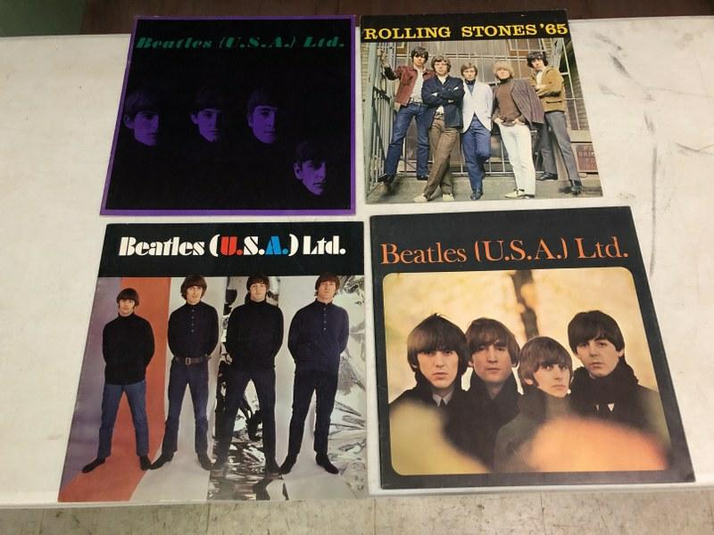 3 BEATLES AND 1 ROLLING STONES SOUVENIR BOOKLETS: 3 BEATLES AND 1 ROLLING STONES SOUVENIR BOOKLETS BEATLES DATE FROM 1964, 1965, AND 1966, ROLLING STONES FROM 1965. THESE BOOKS ARE RPUGH;Y 12" X 12", PACKED WITH PICTURES, AND ARE IN GREAT SHAPE WITH 