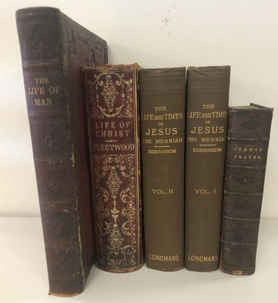 EARLY RELIGIOUS & RELATED BOOK LOT, FROM ESTATE OF (1 of 5)