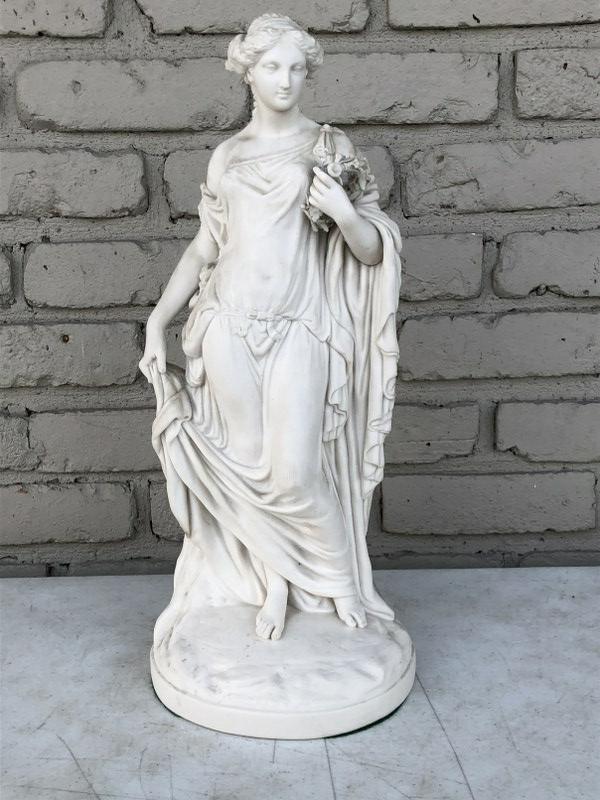 EARLY PARIAN STATUE OF WOMAN FROM OLDER ULSTER COUNTY (1 of 4)