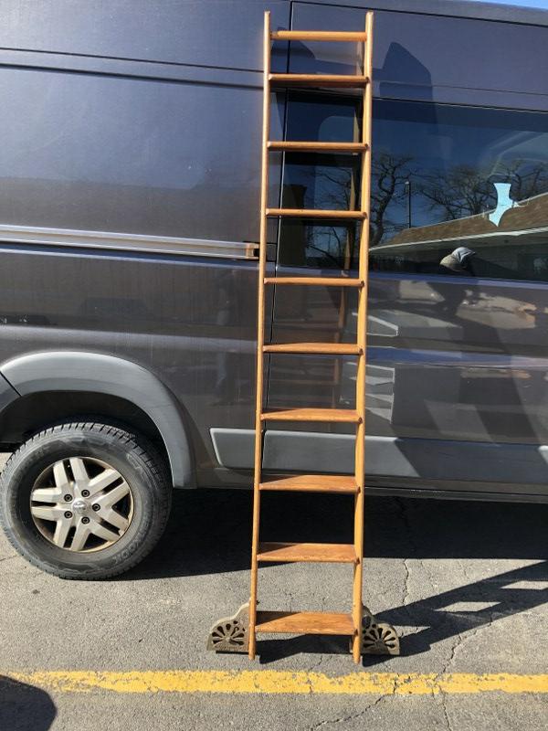 OLD OAK NEWARK LADDER CO. LIBRARY LADDER FROM OLD (1 of 3)