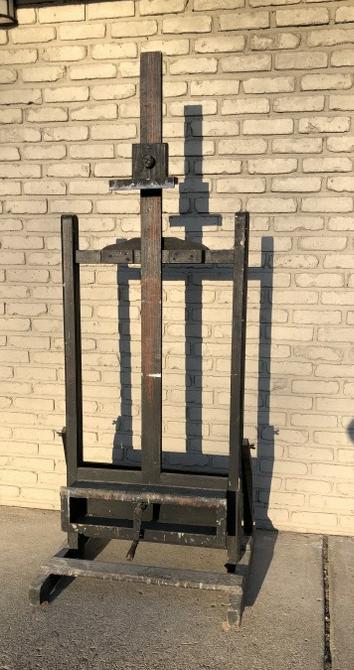 GOOD OLD LARGE OAK EASEL FROM WOODSTOCK NY ARTIST'S (1 of 6)