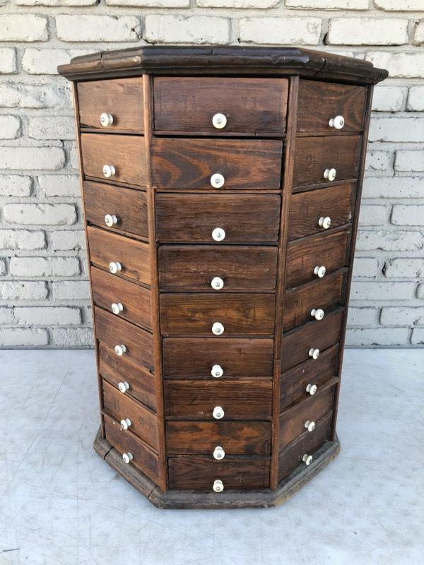 72 DRAWER HARDWARE STORE COUNTER TOP PARTS CABINET, OR (1 of 8)