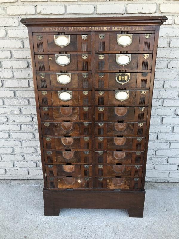 AMBERG'S PATENT CABINET LETTER FILE, INDUSTRIAL CABINET (1 of 6)