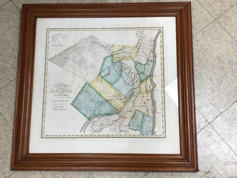 1839 MAP OF ULSTER COUNTY, NEW YORK, BY DAVID H. BURR, (1 of 4)
