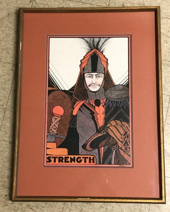 DAVID MARIO PALLADININ (B 1946) WOODCUT TAROT CARD (1 of 2)