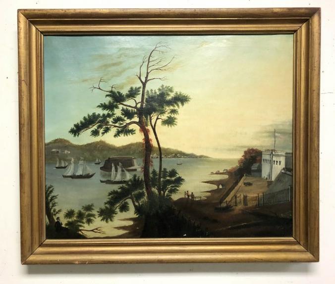 EARLY HUDSON RIVER O/C VIEW ON THE HUDSON FORT (1 of 7)