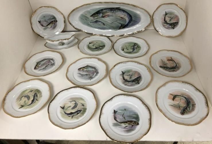 MIGNON BAVARIA (14) PC. VICTORIAN FISH SET, IN (1 of 6)