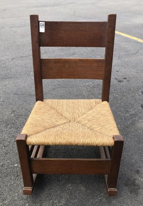 GUSTAV STICKLEY #2635 SEWING ROCKER (1 of 2)