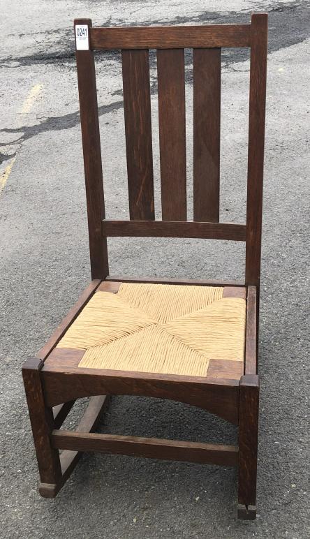 GUSTAV STICKLEY # 337 SEWING ROCKER (1 of 1)