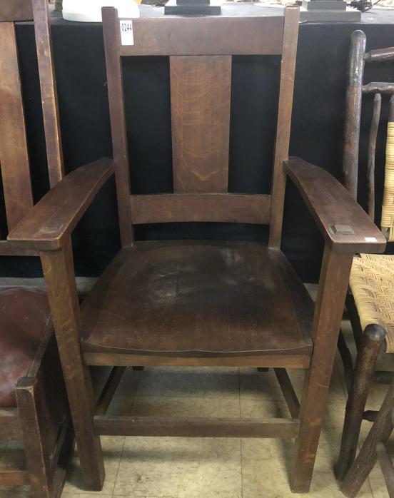 LIMBERT ARM DINING CHAIR WITH WOODEN SEAT (1 of 1)