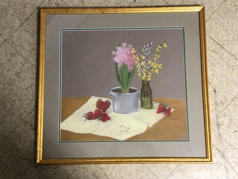 SALLY BERGER (1925-2021) PASTEL TITLED SPRING FRUITS (1 of 2)