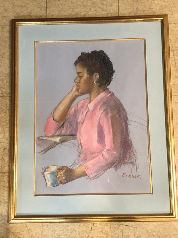 SALLY BERGER (1925-2021) PASTEL TITLED (THE PINK (1 of 1)