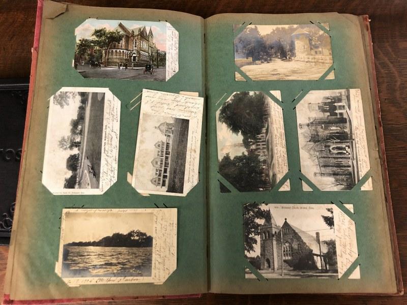 (2) POSTCARD ALBUMS INCL. HUDSON VALLEY SMALL TOWNS & (1 of 7)