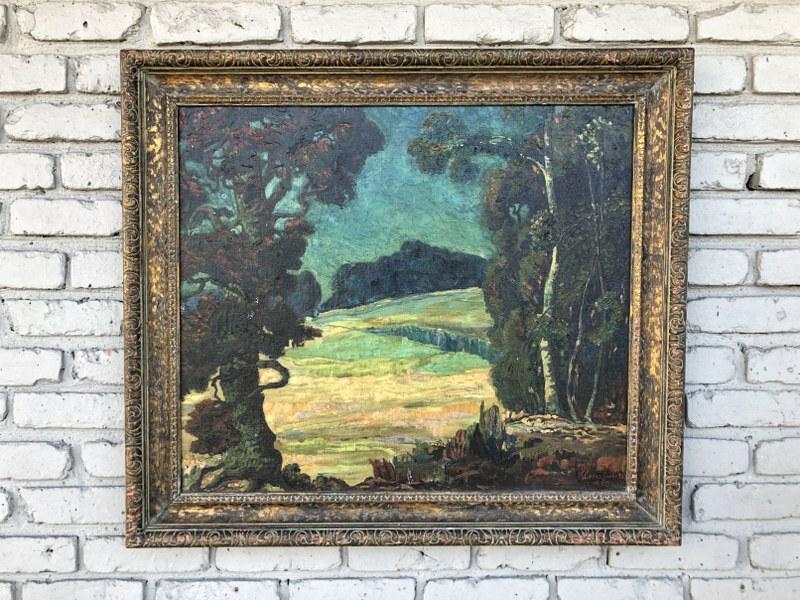 IMPRESSIONIST O/C LANDSCAPE SIGNED M CROSS SWARTS, (1 of 3)