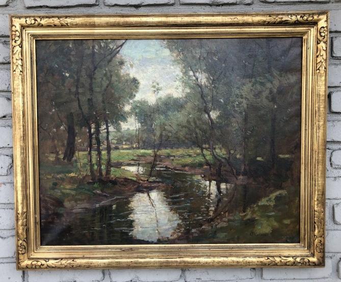 IMPRESSIOINST O/C LANDSCAPE SIGNED L T WALLACE, IN (1 of 7)
