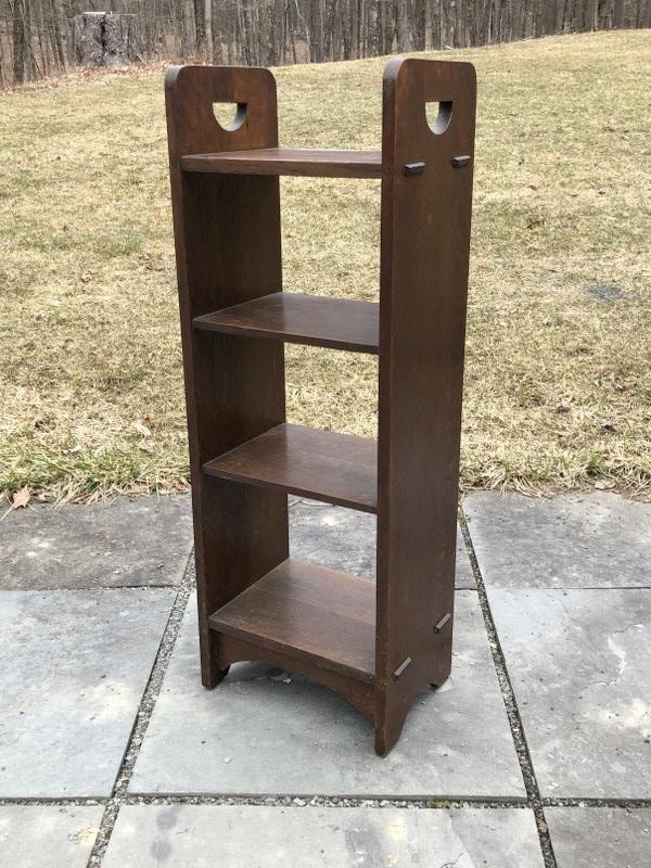 GUSTAV STICKLEY #79 MAGAZINE CABINET WITH D- SHAPED CUT (1 of 5)
