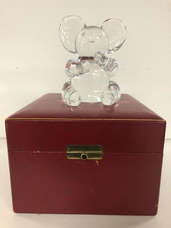 STEUBEN KOALA BEAR IN ORIGINAL RED LEATHER BOX, WITH (1 of 6)