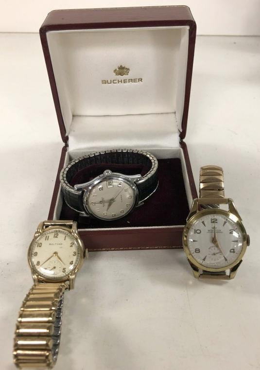 ESTATE LOT (3) VINTAGE MEN'S WRISTWATCHES, INCLUDES (1 of 6)