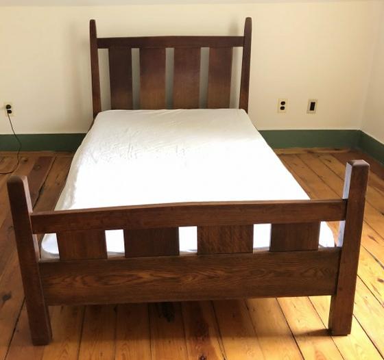 Gustav Stickley 923 Twin Bed Nice Crisp Restored