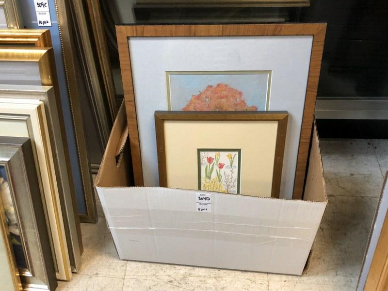 BOXLOT OF 8 PCS OF ARTWORK BY SALLY BERGER, AN ARTIST (1 of 6)