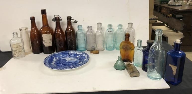 OLD LOT BOTTLES INCL. NEWBURGH NY (13) WITH TINIEST ONE (1 of 6)