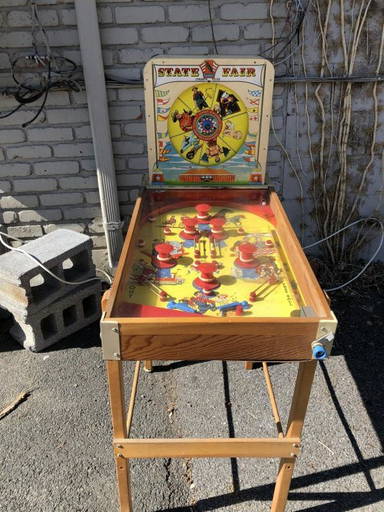 Vintage 1950's State Fair Strength Tester Pinball Machine Superior Toy Co.