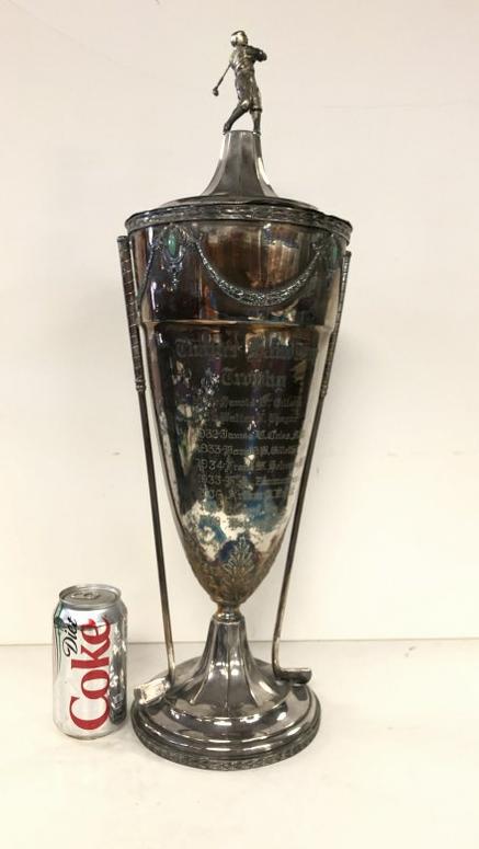 THAYER HANDICAP 1930'S GOLF TROPHY, (1 of 7)