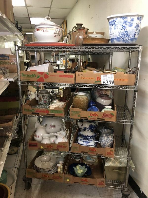 BIG ESTATE LOT MISC. GOODS INCL. ART POTTERY, GOOD (1 of 10)